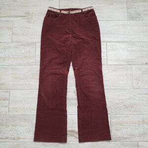 Lilly Pulitzer Burgundy Boot Cut Pants